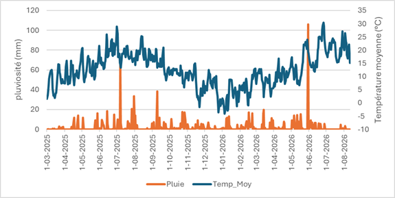 figure-1.-temperatures-moyennes-et-pluviometrie-a-stree-modave-en-2025-et-2026.png