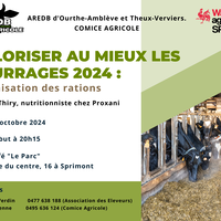 Affiche Valoriser au mieux les fourrages 2024: optimisation des rations